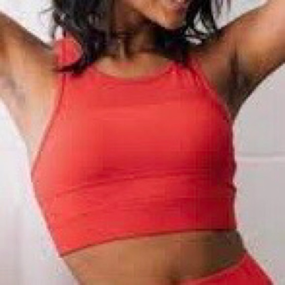 Zyia All-Star One More Rep Mesh Zip Back Red Sports Bra Size Small - Picture 2 of 12